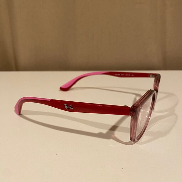 Ray-Ban RB1586 Kids Glasses Pink Scratch Resistant Girls‎ Eyeglass Frames 5” main image 6